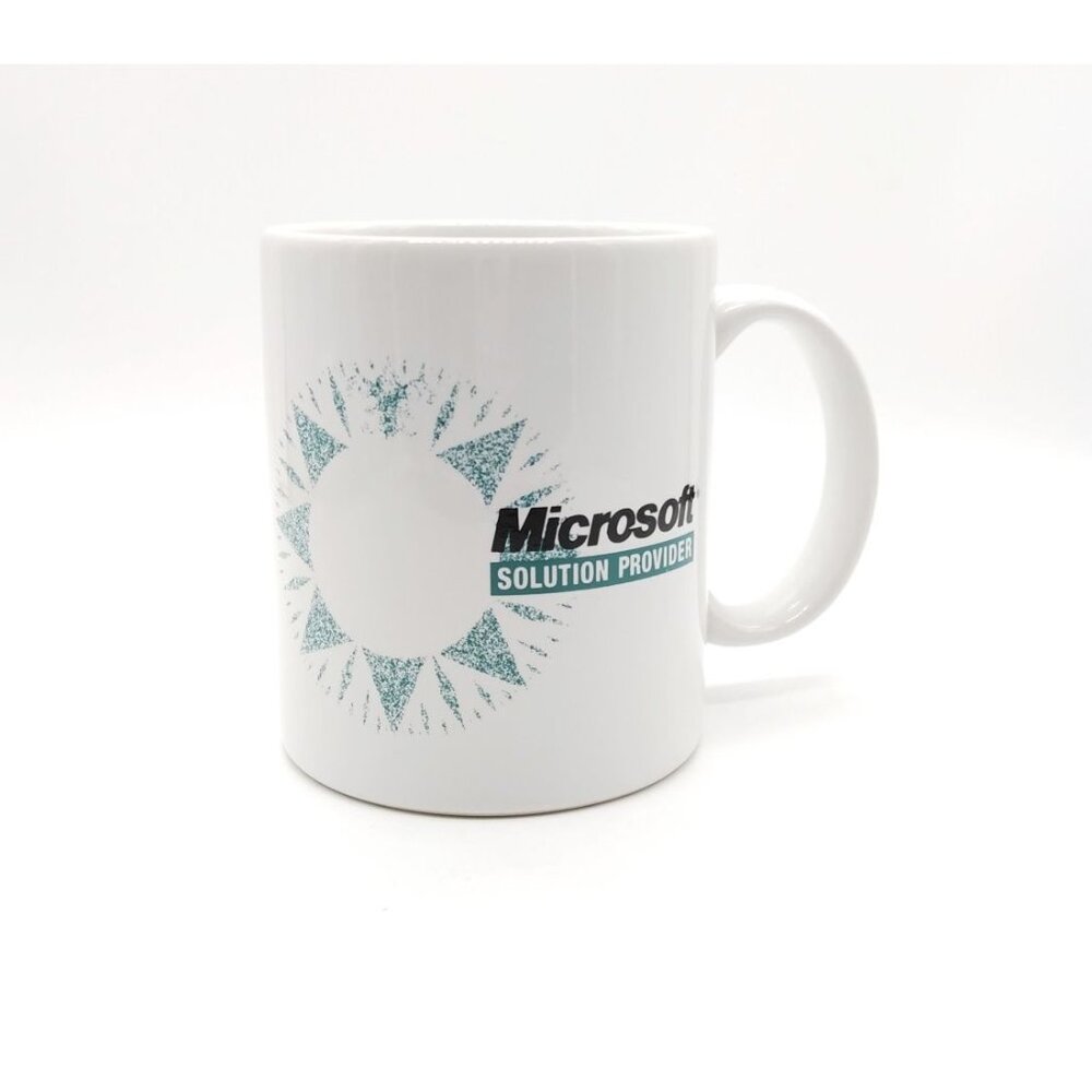 Vintage Microsoft ‘PacMan’ Logo Mug, Collectible